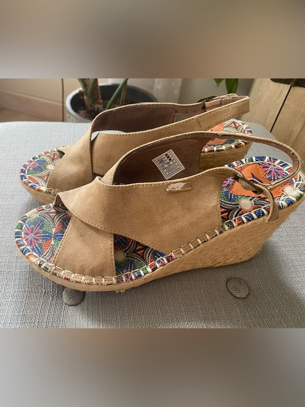 Rocket Dog Jute Wedge Sandals Size 8.5
